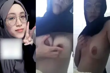 Bokep Jilbab Ukhti Kacamata Dada Montok Becek poster
